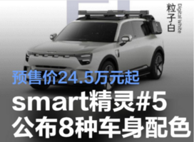 价格24.5万元起，全新Smart精灵#5即将正式上市