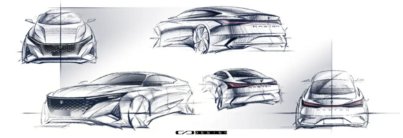 全新家族化设计长安锐程PLUS设计草图首次曝光