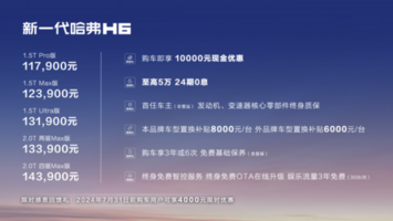 103辆H6权益兑现，新一代哈弗H6感恩回馈400万用户热爱