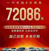 8月车企销量榜，丰田大众表现强劲，新势力狙击