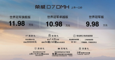 中国混动问鼎世界之巅 荣威DMH双车正式上市