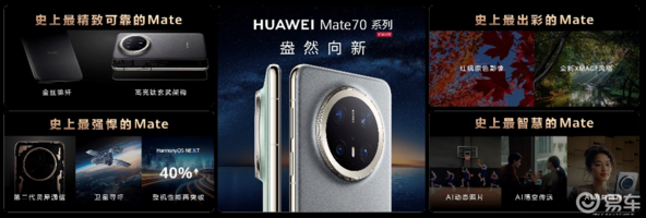 HUAWEI Mate 70系列重磅亮相售价5499元起