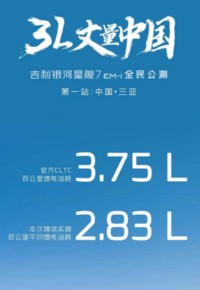 油耗2.83L续航1420KM吉利星舰7EM-i即将上市